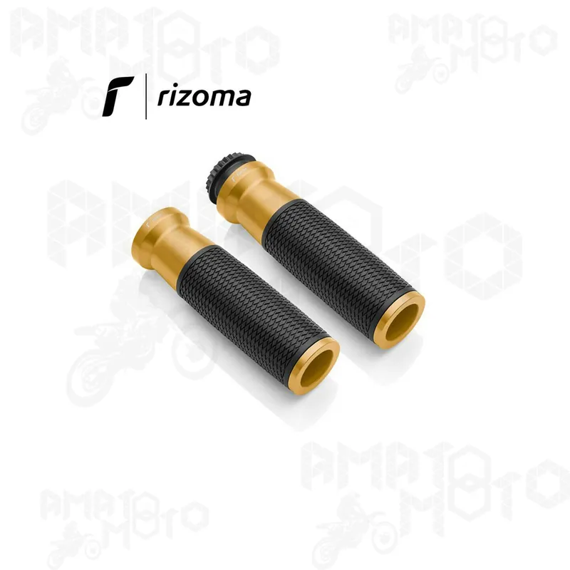COPPIA MANOPOLE MOTO MANUBRIO 22MM MODELLO URLO UNIVERSALI PER MOTO E SCOOTER ORO | Svendita