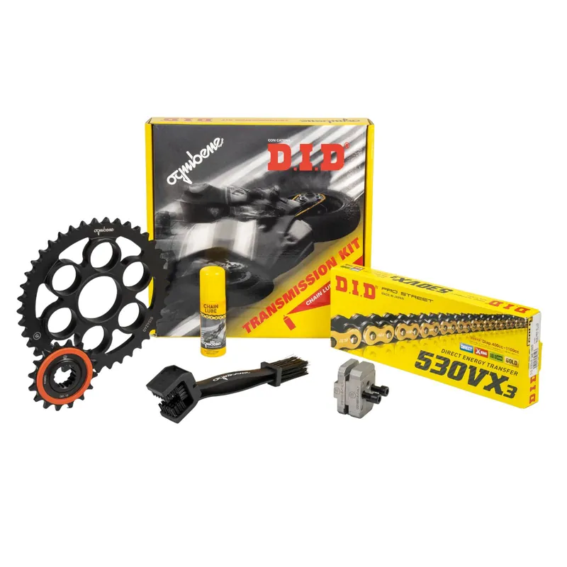 Fine serie - KIT TRASMISSIONE DID CATENA CORONA PIGNONE PER KEEWAY RKF 125 2023 2024 2025