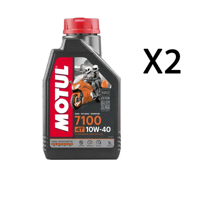 2 LITRI OLIO MOTUL 7100 10W40 MA2 100% Sintetico PER MOTORI 4T MOTO SCOOTER | Più venduto