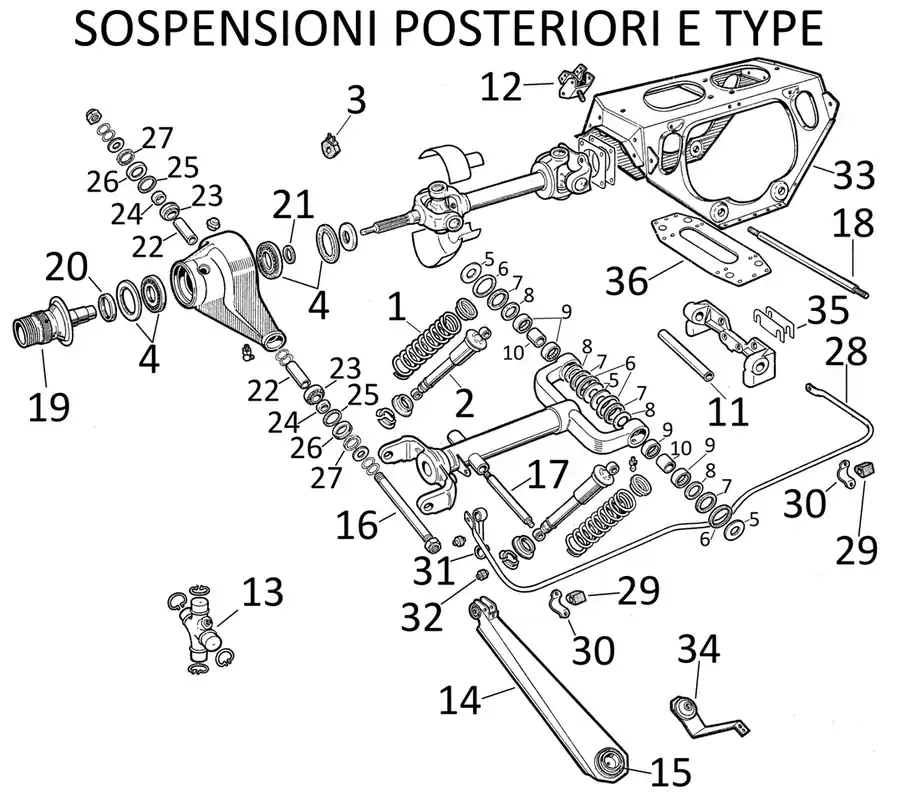 ANELLO TENUTA PARAOLIO SOSPENSIONE E TYPE SERIE 1 | Di tendenza